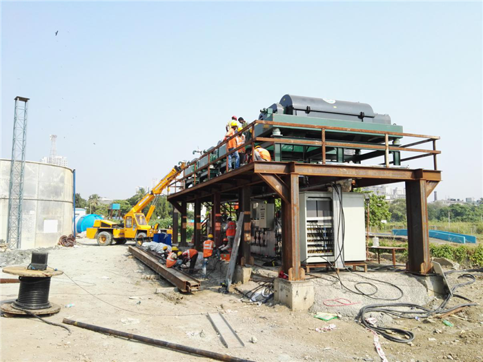 熱烈祝賀科迅黑犀牛品牌盾構(gòu)尾漿處理系統(tǒng)在印度孟買地鐵施工中投入使用